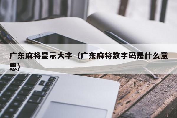 广东麻将显示大字(广东麻将数字码是什么意思)